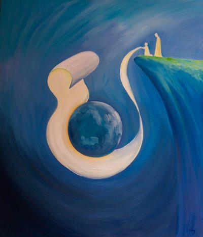 When we pray in the name of Christ our prayer can enfold the whole world, 2000 by Elizabeth Wang