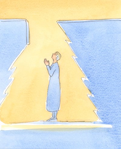 When we sincerely repent of our sins and weaknesses it is as if a trapdoor opens above our head, as Heaven