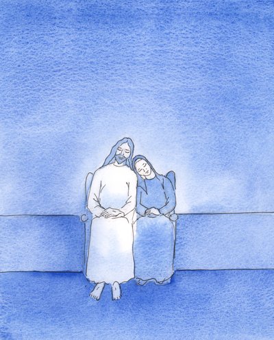 With a peaceful heart, and a peaceful conscience, a happy friend of Christ can 