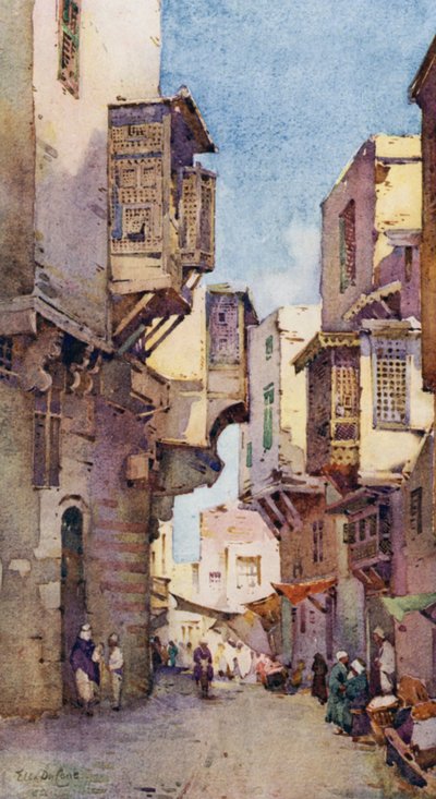 An Old Street in Cairo by Ella Du Cane