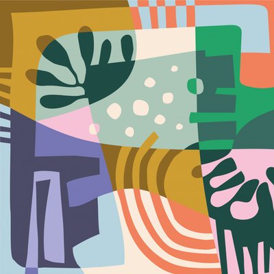 Abstract Foliage Play by Ellen Greup