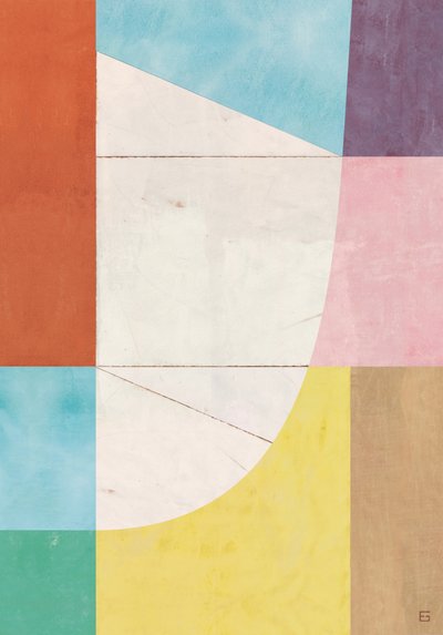 Soft Geometric Abstract by Ellen Greup