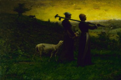 Bringing Home the New Born Lamb, 1890 by Elliott Daingerfield