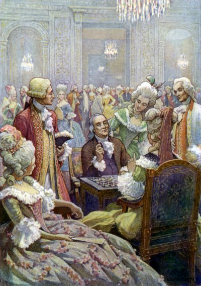 Benjamin Franklin at the Court of Louis XVI by Elmer Boyd Smith