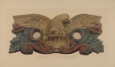 Hoseholder with Fire Company Insignia by Elmer G. Anderson