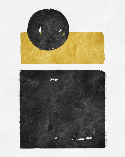 Abstract Gold Black Geometry by Ema Paraschiv