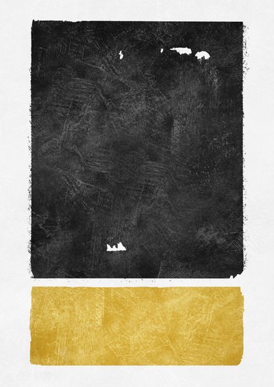 Black Gold Abstract by Ema Paraschiv
