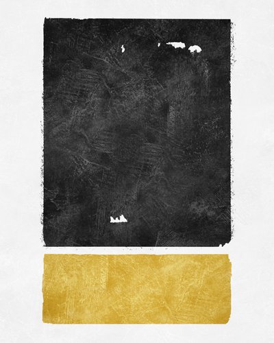 Black Gold Abstract by Ema Paraschiv