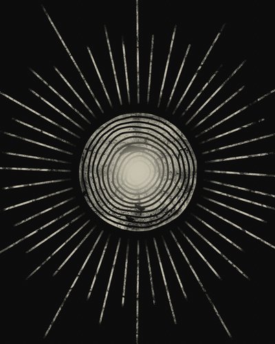 Concentric Sun Glow by Ema Paraschiv