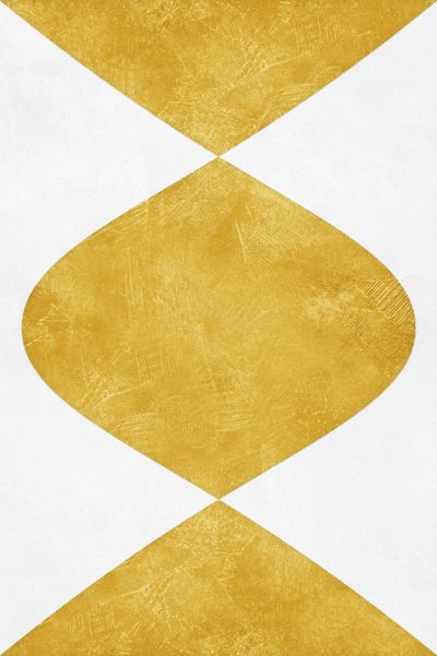 Elegant Gold Abstract by Ema Paraschiv