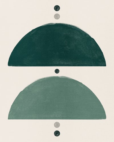 Green Geometric Balance by Ema Paraschiv
