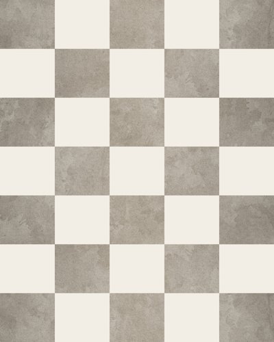 Grey Concrete Checkerboard by Ema Paraschiv