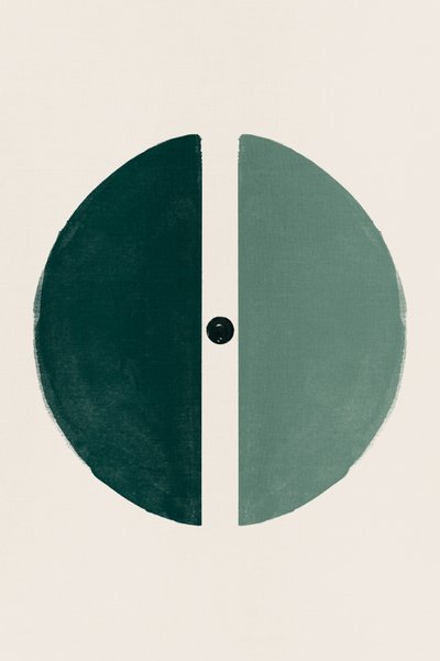 Minimal Green Circle Design by Ema Paraschiv