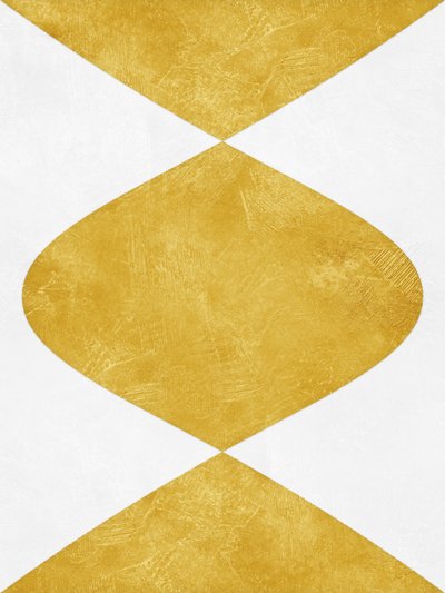 Modern Gold Geometric by Ema Paraschiv