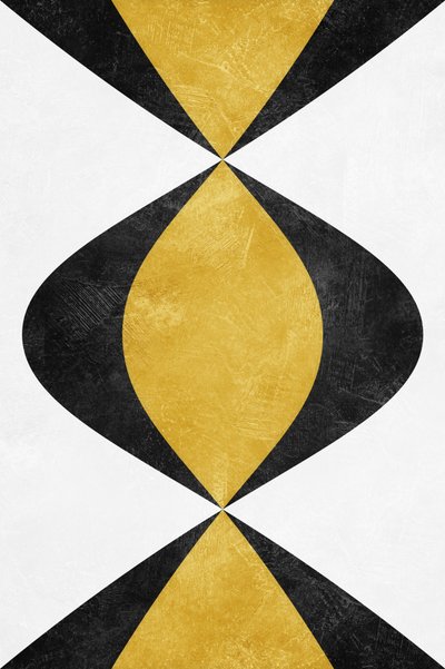 Modern Gold Hourglass by Ema Paraschiv