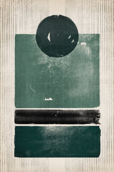 Modern Green Abstraction by Ema Paraschiv