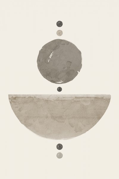 Serene Geometric Balance by Ema Paraschiv