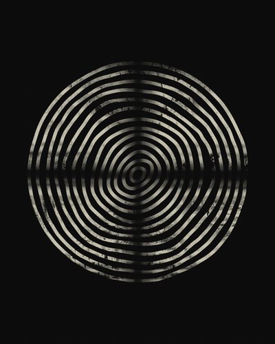 Textured Concentric Rings by Ema Paraschiv