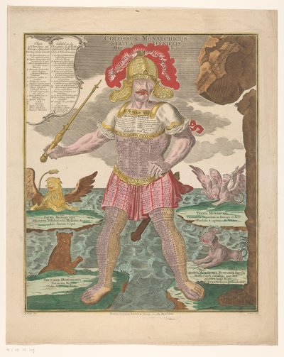 Statue of Daniel with Timeline of Monarchies by Emanuel Eichel