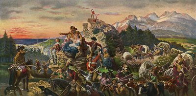 Westward the Course of Empire Takes Its Way by Emanuel Gottlieb after Leutze