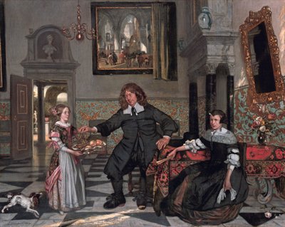 Portrait of a Family in an Interior (family of Pieter de Graeff) by Emanuel de Witte