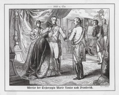 Departure of Archduchess Marie Louise of Austria for France by Emil Eugen Sachsse