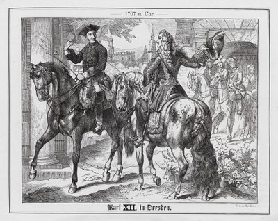 King Charles XII of Sweden in Dresden by Emil Eugen Sachsse