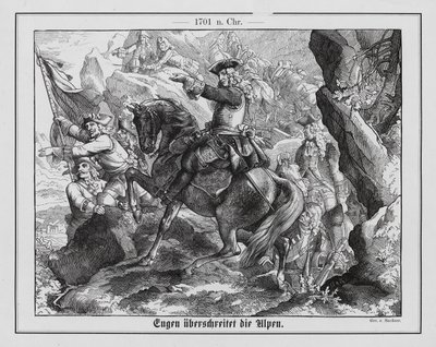 Prince Eugene of Savoy and the Austrian Army Crossing the Alps by Emil Eugen Sachsse