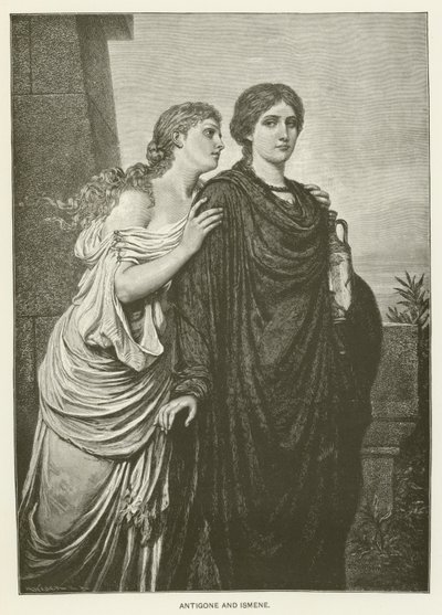 Antigone and Ismene by Emil Teschendorff