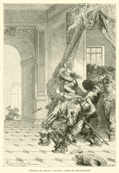 Murder of George Villiers, Duke of Buckingham by Emile Antoine Bayard