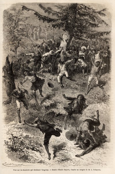 Rixe on the Heights That Dominate Tong-hay by Emile Antoine Bayard