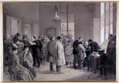 Scenes of Inoculation in the Laboratory of the Normal School in 1886 by Emile Antoine Bayard