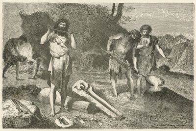 A Workshop of a Moulder in the Bronze Age by Emile Antoine Bayard