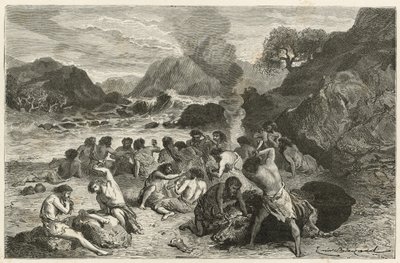 A Feast in the Age of the Reindeer by Emile Antoine Bayard