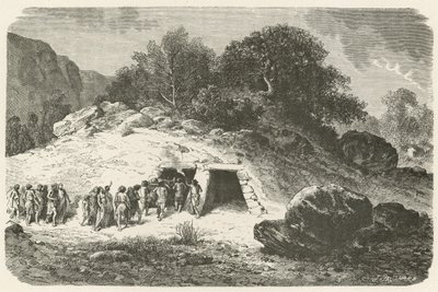 A Tumulus in the Neolithic Era by Emile Antoine Bayard