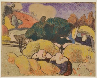 Women Making Hay by Emile Bernard