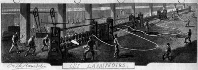 Forges de la Franche Comte: rolling mills. Factory of Fraisans, Jura (39). by Emile Bourdelin