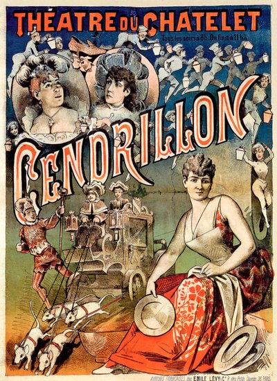 Cinderella or the Marvelous Slipper, Theatre du Chatelet, Paris by Emile Levy
