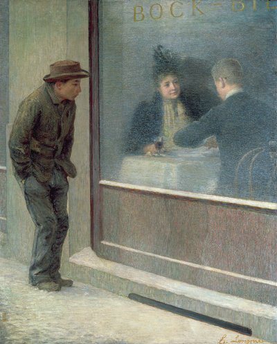 Reflections of a Starving Man or Social Contrasts, 1894 by Emilio Longoni
