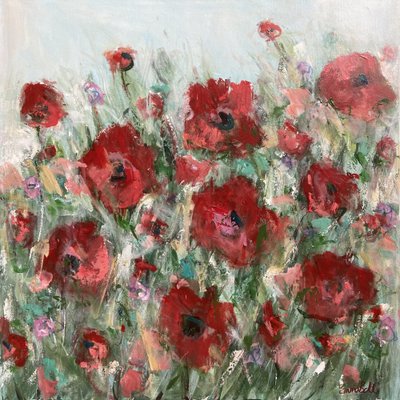 Red Poppy Field by Emma Bell