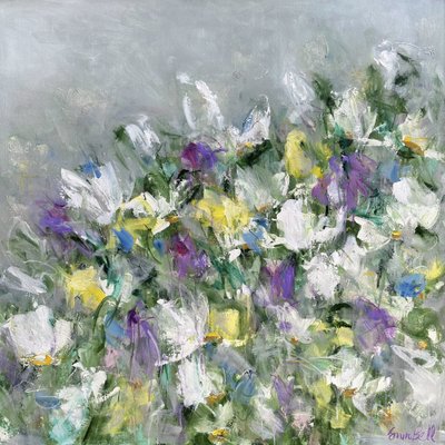 Vibrant Flower Meadow by Emma Bell
