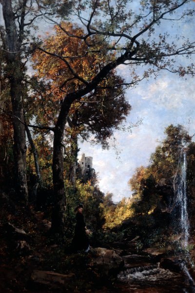 The Autumn Walk by Emmanuel Lansyer