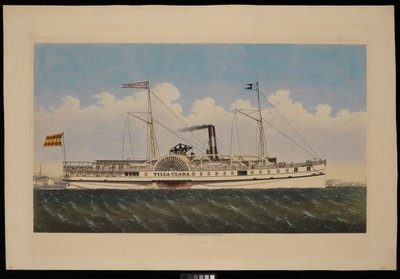 S.S. Villa Clara with View of New York by Endicott Endicott