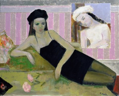 Antoinette and a detail from Balthus by Endre Roder