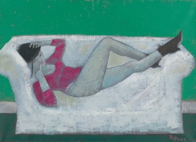 Karen on the Settee by Endre Roder