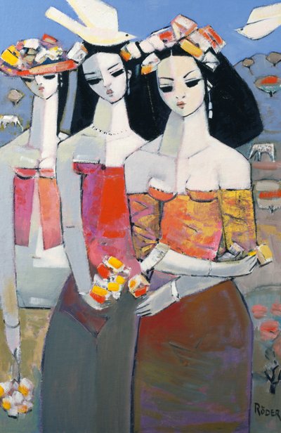 Two White Birds by Endre Roder