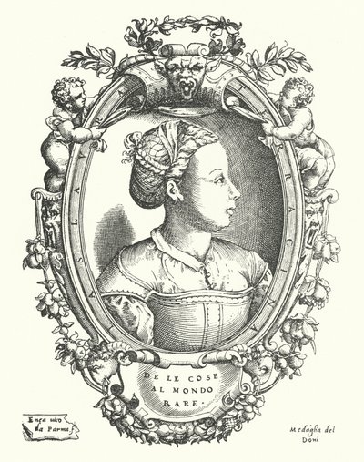 Laura Terracina, Neapolitan Renaissance poet by Enea Vico
