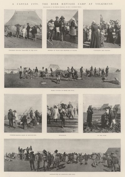 A Canvas City, the Boer Refugee Camp at Volksrust by English Photographer