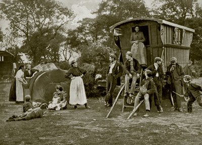 A Gypsy Encampment in Essex by English Photographer