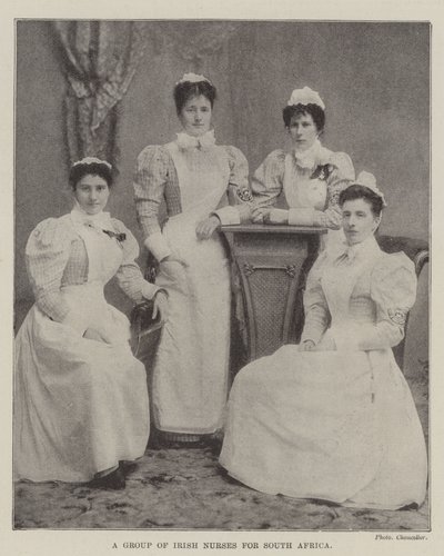 A Group of Irish Nurses for South Africa by English Photographer